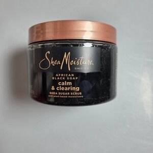 SheaMoisture African Black Soap Calm & Clearing Shea Sugar Scrub 12oz Body Scrub